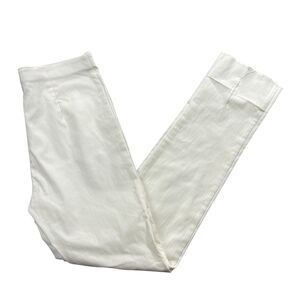 Sara Campbell Medium Ivory‎ Dress Pants Raw Hem **READ**